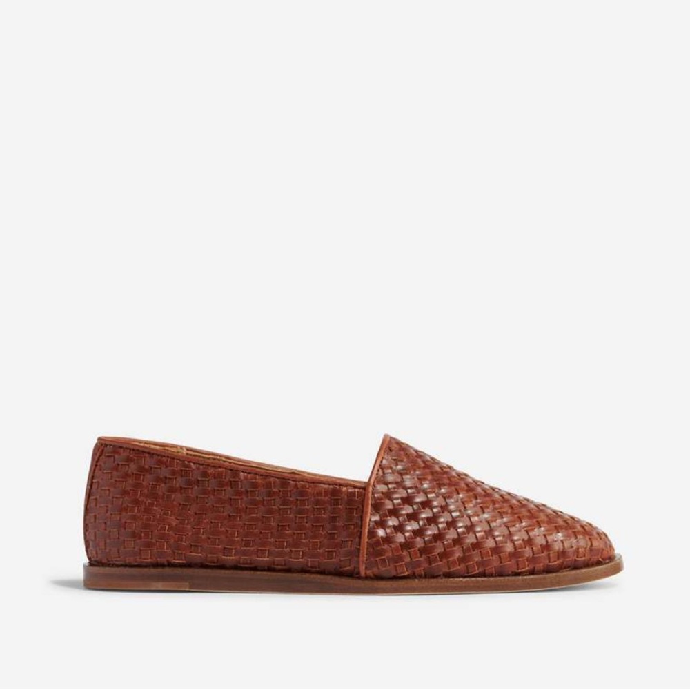 Nisolo Brown Woven Mules
